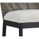 Calandri 36 inch Black / Louis Cream Outdoor Counter Stool